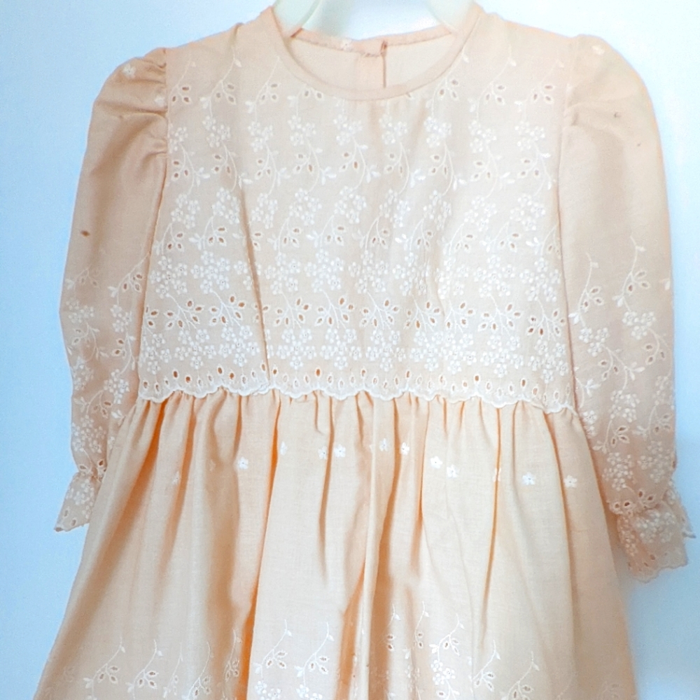 Custom made Toddler eyelet dress and bloomers